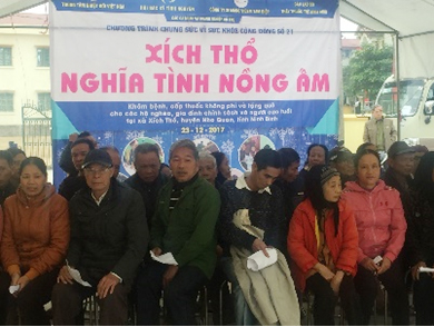 Công đoàn Công ty tham gia công tác từ thiện xã hội năm 2017 Tại xã Xích Thổ, huyện Nho Quan, tỉnh Ninh Bình 